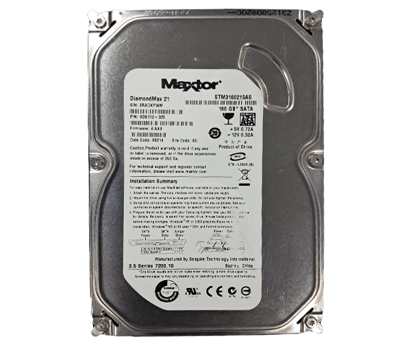 هارد 160 گیگ MAXTOR - پورت SATA -سلامت 100