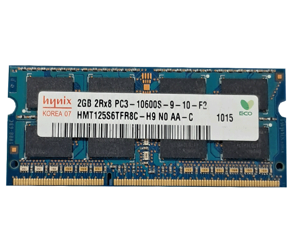 رم لپ تاپ 2 گیگ مارک هاینیکس Hynix 2GB 2Rx8 PC3-10600S-9-10