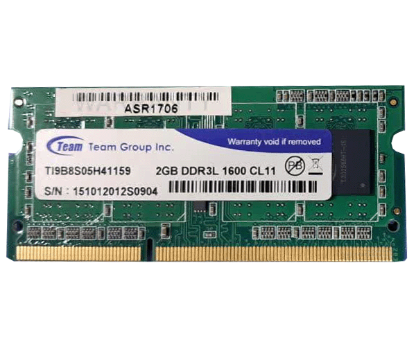 رم لپ تاپ 2 گیگ مارک تیم گروپ  TEAM GROP (TI9B8S05H41159) 2GB DDR3L 1600 CL11