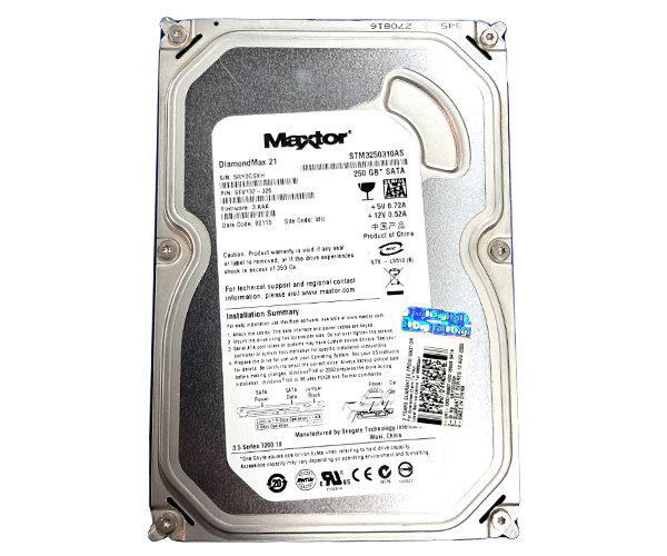 هارد دیسک اینترنال سیگیت (مکستور) ۲۵۰ گیگابایت - ساتا - STM3250310AS