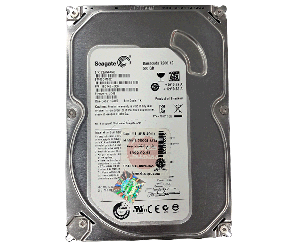 هارد سیگیت 500 SEAGATE - پورت ساتا - کارکرده - اصلی