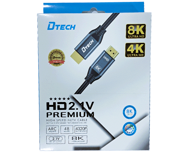کابل HDMI طول 5 متر دیتک مدل 4K-8K V2.1