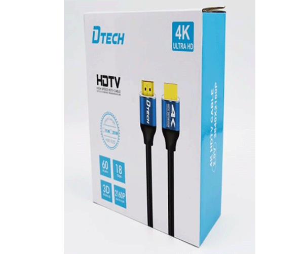 کابل HDMI طول 3 متر دیتک مدل 4K V2.0